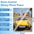 thumbnail image 4 of Koala Photo Paper 8.5 x 11 In Glossy Photo Printer Paper for Inkjet Printer Water-Resistant 100 Sheets 200gsm for Everyday Use, 4 of 4