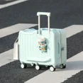 thumbnail image 3 of Maleta de viaje para niños, bolsa de equipaje con varilla de tracción de 22 pulgadas para niñas, bolsa de viaje para sentarse para bebés con asiento Utili para niños, bolsa de mano para niños, 3 of 4