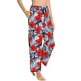 thumbnail image 2 of Xecao Leaves And Flowers Women's Straight Lounge Pajama Pants: The Epitome of Relaxed Sleepwear, 2 of 9