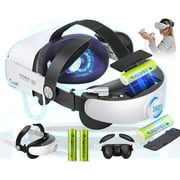 Battery Head Strap for Oculus Quest 2 - 5200mAh Battery Pack Elite Strap Replacement Accessories Extended 3hrs Playtime