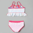 thumbnail image 4 of Girls Swimsuits 2 Piece Beach Tankini Swimwear Striped Ruffle Kids Bathing Suits Girls 4-5 Years, 4 of 5