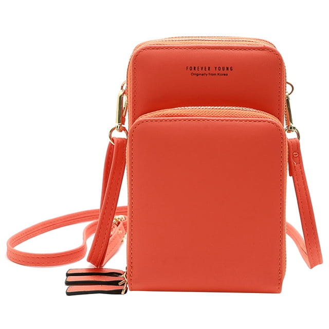 Mini bolso cruzado para mujer con correa ajustable, diseño sólido, bolsos con cremallera, Mini bolso de hombro multiusos, bolso impermeable yeacher natural