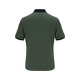 thumbnail image 4 of Camiseta Casual de Manga Corta con Cuello Tripulado 100% de Poliéster Lavable a la Máquina de Manga Larga Camisetas de Trabajo Al Aire Libre de Color Sólido para Hombres, 4 of 7