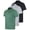 Set 1, variant on Real Essentials 3 Pack: Mens Short Sleeve Dry-Fit Collared Polo Shirt With Pocket - Active Casual (Available Big & Tall)