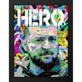 thumbnail image 2 of Stephen Chambers 25x32 Black Modern Wood Framed Wall Art Titled - Zelensky Hero, 2 of 6