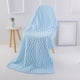 thumbnail image 3 of Toalla de Baño Grande de Terciopelo de 70 X 140 Cm, Gruesa, Suave y Absorbente, de Poliéster, para Hombre y Mujer | Diseño de Cuadros Azules y Blancos | Toalla de Playa, Toalla de Secado Rápido, para, 3 of 6