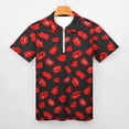 thumbnail image 5 of YUEHUA Mens Valentine's Day Polo Shirts Quick Dry Short Sleeve Heart Print Golf T Shirt Performance Moisture Wicking Casual Workout, 5 of 7