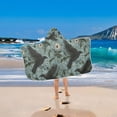 thumbnail image 2 of Yayeee Kids Hooded Towel with Hand Pockets Beach Soft Absorbent Bath Wrap 50 x 23.5 inch, Mystic Crows Pattern, 2 of 5