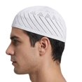thumbnail image 6 of Slccxzc Knitted Mesh Skull Cap 4-Pack Lightweight Breathable Crochet Beanie Cap Men Women Daily Outdoor Headwear White, 6 of 7