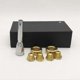 thumbnail image 5 of Trumpet Mouthpiece 3C 3B 2C 2B Gold-Plated Set with Box | Durable Brass Instrument Accessories, 5 of 5