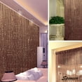 thumbnail image 4 of Spencer 1x2M Door String Curtain Drops Beads Wall Panel Fringe Window Room Divider Strip Tassel for Wedding Home Decoration "Light Coffee", 4 of 6