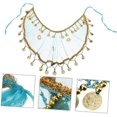 thumbnail image 3 of Facial para de Vientre Accesorio y Cómodo para Actuaciones y Disfraces Diseño de Tul Azul, 3 of 5
