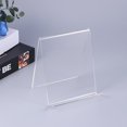 thumbnail image 3 of EIMELI Clear Acrylic Wallet Phone Books Tablet Display Stand Organizer Holders Small Jewelry Rack - A5, 3 of 6