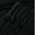 thumbnail image 5 of Chezmoi Collection Rory Black Comforter Set Full Size 3-Piece Fluffy Soft Lightweight Bedding Triangle Quilted Stone-Washed Microfiber Comforter Set for All Season, 5 of 9