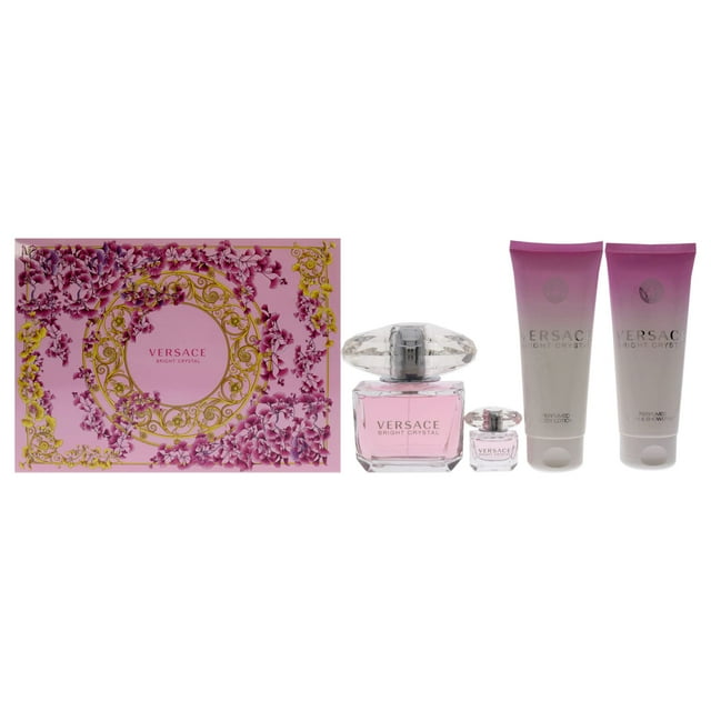 Set de perfume Versace Bright Crystal EDT de 90 ml y loción de 100 ml Versace Versace