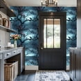 thumbnail image 3 of Gothic Peel and Stick Wallpaper Gothic Dark Tree Raven Pink Roses Stormy Sky Wall Mural 17.7in x 9.8ft Self Adhesive Removable Wall Paper Renter Friendly Wallpaper for Bedroom Livingroom, 3 of 8