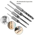 thumbnail image 6 of 4 Pcs Square Hole Drill Bits for Wood, Woodworking Hole Saw Mortising Chisel Drill Bits, 6 of 7