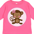 thumbnail image 4 of Inktastic Monkey Girl Girls Long Sleeve Toddler T-Shirt, 4 of 5