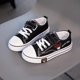 thumbnail image 2 of Zapatos de niña Zapatos de lona de primavera para niños Zapatos de tabla casuales para niñas Zapatos blancos deportivos grandes para niños y hombres, 2 of 6