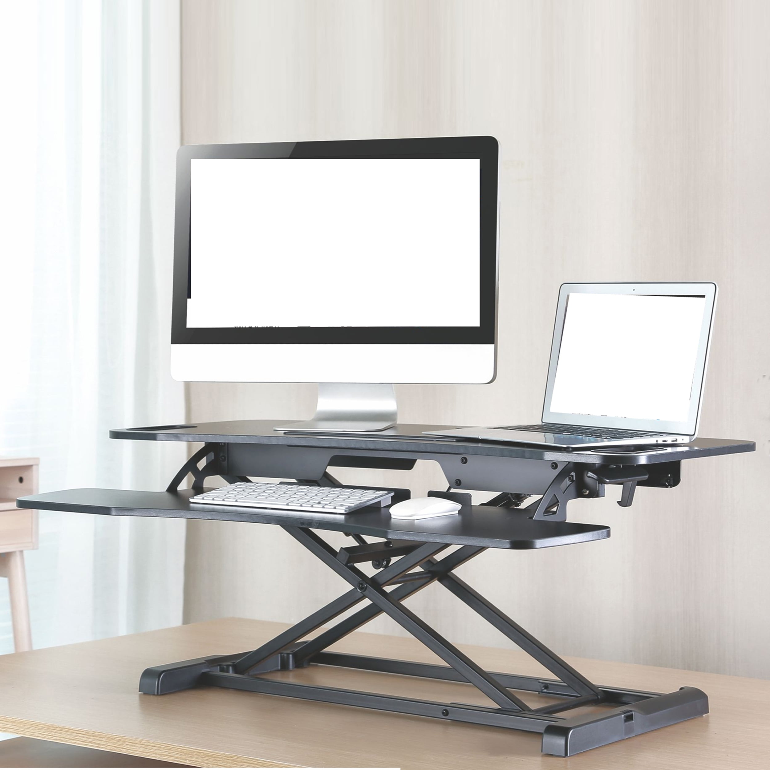 TygerClaw Contemporary Portable SitStand Desk with Adjustable Height