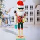 thumbnail image 3 of Figuras de Cascanueces de Madera de 38cm, Decoración de Cascanueces de Navidad, Estatua de Títeres de Cascanueces, para Rojo BLESIY Figuras de Cascanueces, 3 of 8