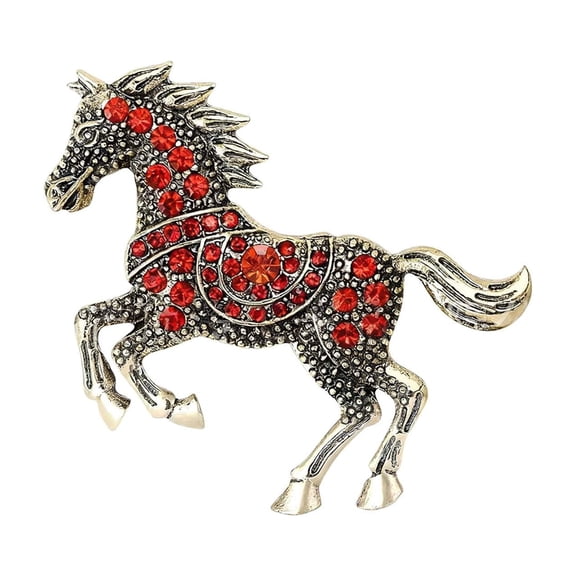 Chanana Horse Ornaments for Christmas Tree, 2D Acrylic Sparkly Rhinestone Horse Hanging Ornament Gift for Women Man Horses Lovers, Cute Christmas Ornaments