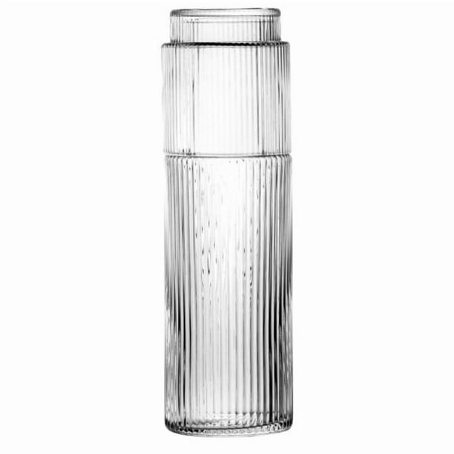 Brilliant - Ensemble Carafe de Chevet et Gobelet Striped - Transparent