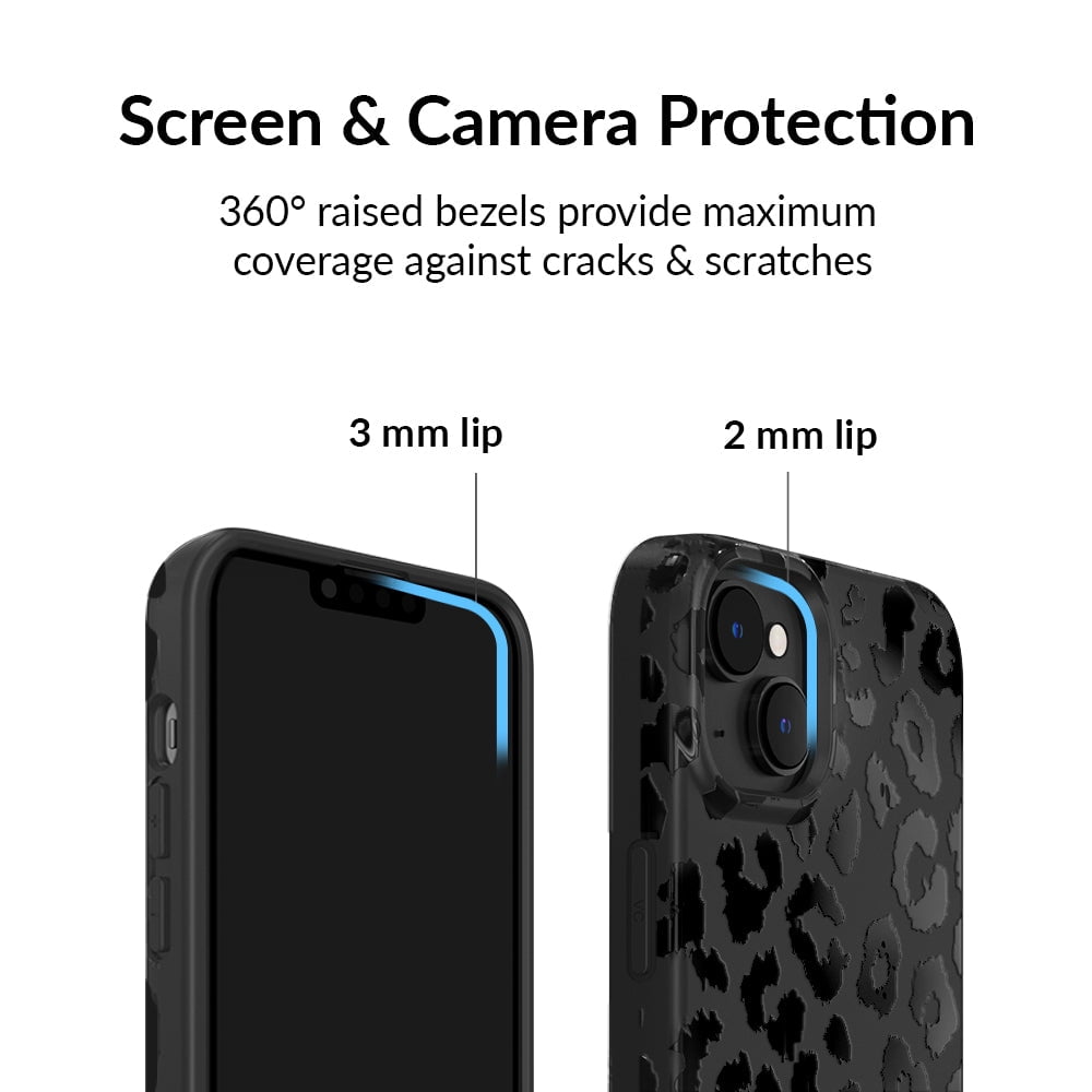 Velvet Caviar for iPhone 14 Plus Case Leopard - Compatible with MagSafe - Cute Protective Phone Cases for Women - Black Cheetah Print