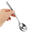 thumbnail image 3 of 8pcs Stainless Steel Round Soup Spoons Elegant Design Large Round Head Perfect for Family Use Ideal for Serving Soups Stews and More, 3 of 7