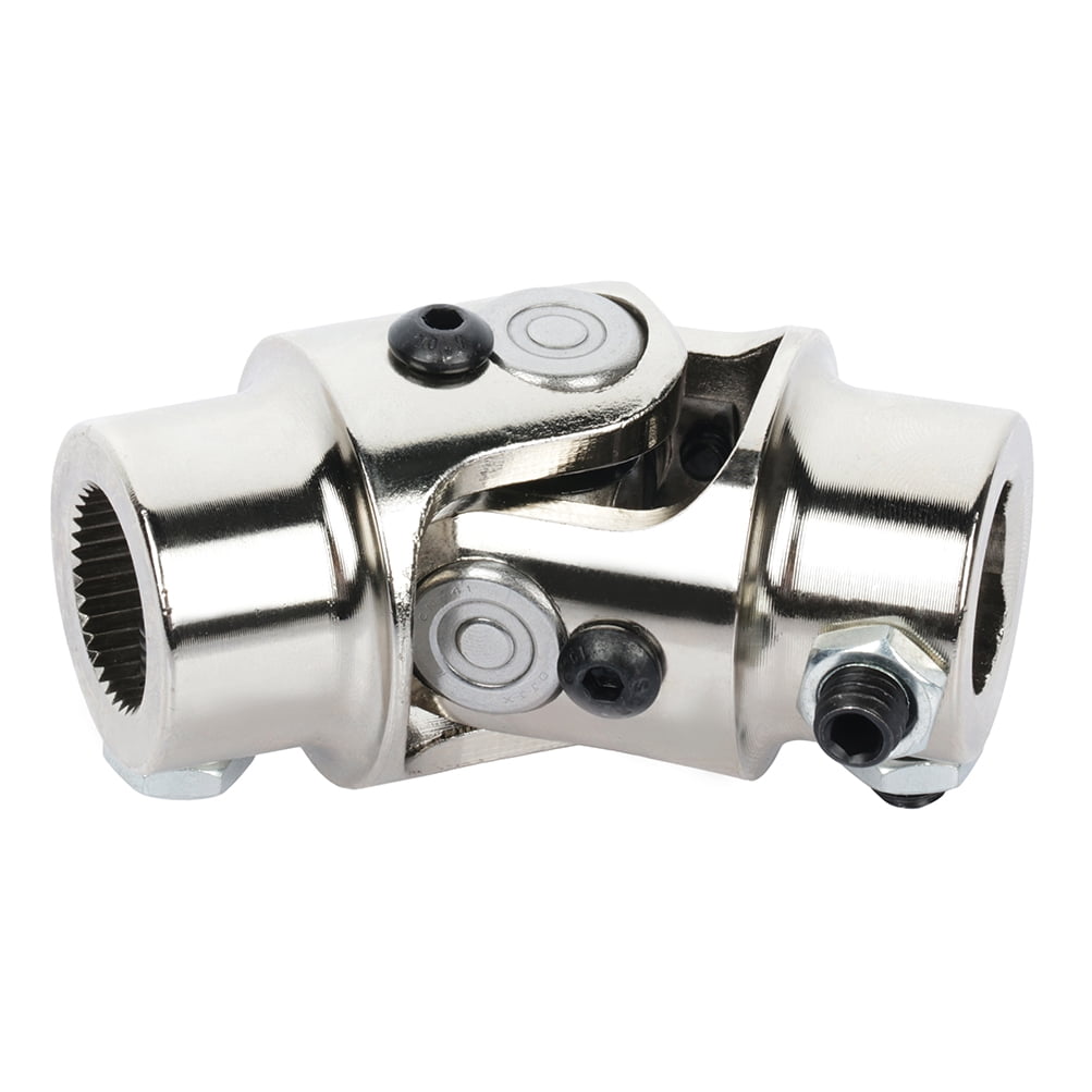 ECCPP Steering Shaft U-Joint 13/16-36 Spline X 3/4" DD Chrome Fits select: 1970-1976 CHEVROLET C10, 1967-1976 CHEVROLET CAMARO