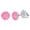 Pink, variant on Limerencia Titanium Hypoallergenic Earrings, Minimalist Opal Stud Earrings,F136 Implant Grade,Suitable for Sensitive Ears Delicate Jewelry,White Opal 6mm