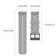 thumbnail image 2 of Reemplazo de la correa de la correa de la correa de la pulsera de silicona suave deportiva para Suunto 9/9 Baro / Suunto Spartan Baro Kearding EL2811-04B, 2 of 2