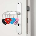 thumbnail image 4 of 4pcs Heart Padlock, Combination Lock Mini Code Lock Wire Rope 3-digit Code Combination Padlock Couple Padlock Resettable Password Luggage Lock For Lug, 4 of 4