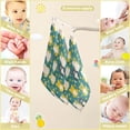 thumbnail image 3 of SKYSONIC 5 PCS Colorful Cute Cats Baby Muslin Washcloths, Autumn Leaves Face Towel Burp Cloths Ultrasoft Absorbent Cotton Bath Wipes Towels for Newborn Boys Girls, 3 of 7