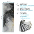 thumbnail image 2 of Black White Gold Marble Pattern Hot Yoga Mat Towel Non Slip for Hot Yoga - Quick-Drying Yoga Mat Cover with 4 Corner Pockets with Travel Bag - Hot Yoga Towel Non Slip 70"x26", 2 of 6