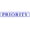 Blue, variant on Printtoo Priority Self Inking Rubber Stamp Pre-Inked Office Stamp- Home Office Business Stationery, Black- 42 x 9 mm