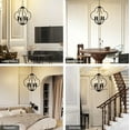 thumbnail image 6 of 4-Light Gold Chandelier Light Fixture 16.5'' Farmhouse Chandelier for Entryway, Dining Room, Hanging Foyer Lighting Fixtures, Modern Chandelier for Bedroom, Living Room, Kitchen, Hallway, 6 of 8