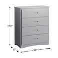 thumbnail image 5 of Lexicon Orion 30-inch 4 Drawers Transitional Wood Chest in Gray, 5 of 5