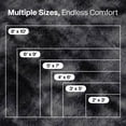 thumbnail image 3 of Moonlight20015 2x3 Area Rug Soft Fluffy Shag Rug Non-Slip Fuzzy Accent Carpet for Bedroom, Living Room, Nursery Tye  Dye Grey, 3 of 8