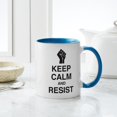 thumbnail image 4 of CafePress - Keep Calm And Resist Mugs - 11 oz Ceramic Mug - Novelty Coffee Tea Cup, 4 of 4