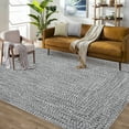 thumbnail image 3 of Area Rugs Braided Print Rug, Machine Washable Indoor Rug Non-Slip Low Pile Farmhouse Solid Carpet for Bedroom, Living Room, Dining Room Office, 3 of 10
