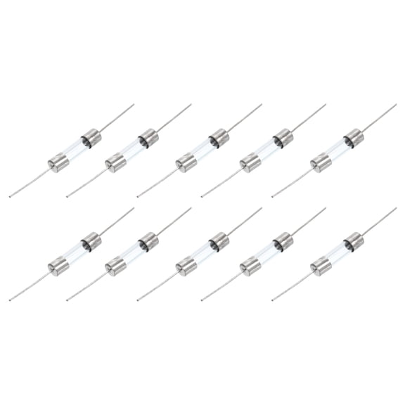10Pcs Glass Tube Fuses, Axial-with Wire 5x20mm 2A 250V Replacing or Repairing Many Home Electronics (F2A)