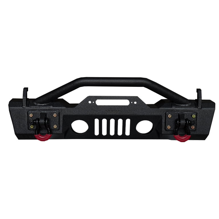 Vijay Steel Front/Rear Bumper With Winch Plate For 2020-2024 Jeep Gladiator JT – Textured Black
