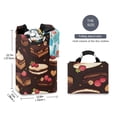 thumbnail image 2 of Yayeee Freestanding Laundry Hamper with Handle Collapsible Large Storage Basket for Clothes, Sweet Cakes, 2 of 7