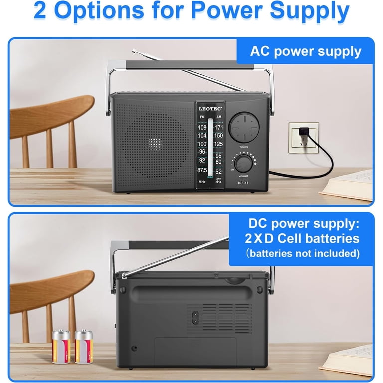 Leotec Portable AM/FM Radio with Dual Power photo 5