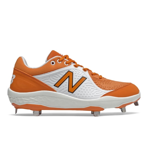 New Balance 3000V5 Metal Cleat Low Texas Orange | White Size 7