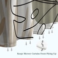 thumbnail image 6 of Brown Boho Plant Pattern Shower Curtain 72"x72" ,Bathroom Decorative Shower Curtains Set with 12 Hooks,Modern Waterproof Washable Shower Curtain, 6 of 6