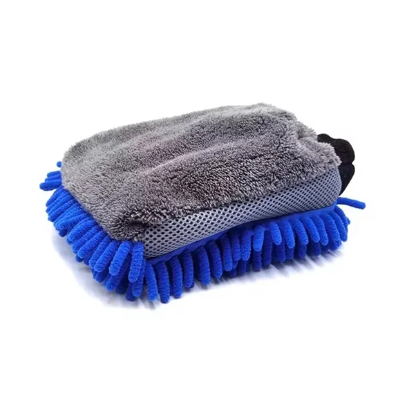 1/5pcs Car Washing Gloves Waterproof Microfiber Chenille Gloves Car Cleaning Mitt Detailing Brush Auto Care Double-faced Glove