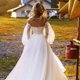 thumbnail image 1 of Bridal Dress Sleeves White Black Removable Formal Dress Puff Sleeve Wedding Decor Marriage Party Photoshoot Supplies, 1 of 4