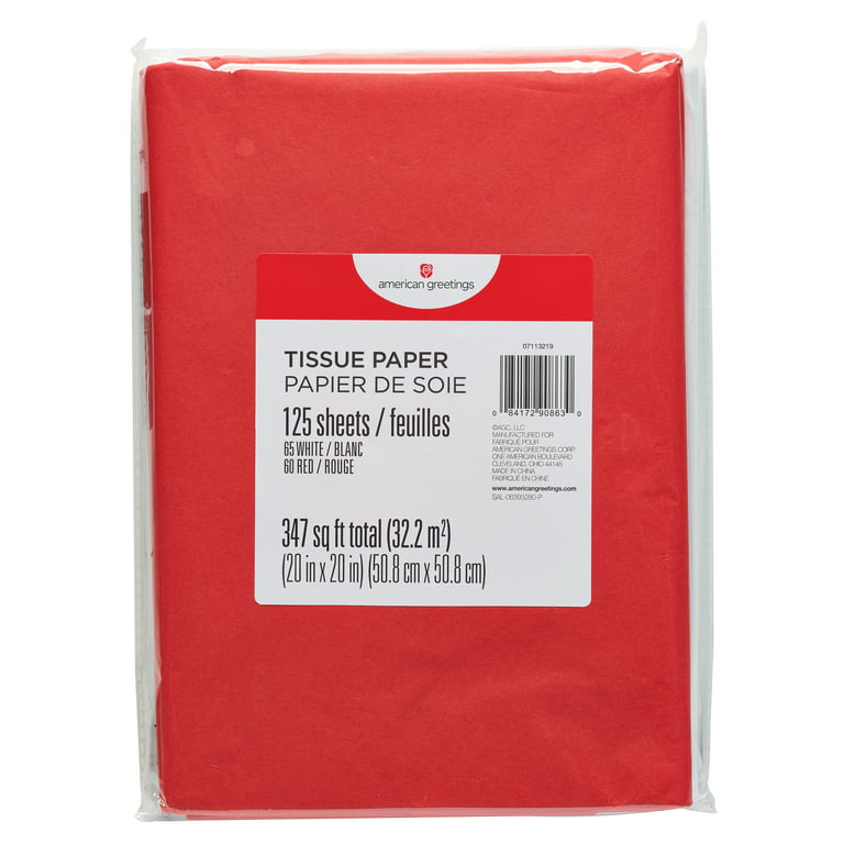  BULK PARADISE - 125 Sheets of 20 by 26 Tissue Paper